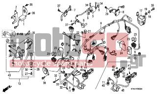 HONDA - SH300A (ED) ABS 2007 - Electrical - WIRE HARNESS - 95701-0801200 - BOLT, FLANGE, 8X12