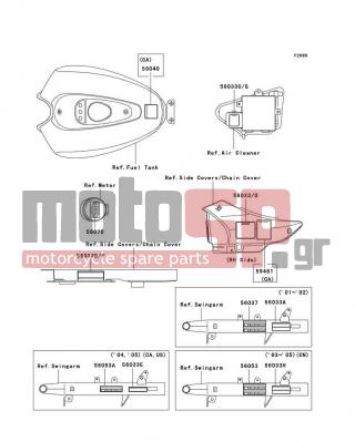 KAWASAKI - CANADA ONLY 2003 - Εξωτερικά Μέρη - Labels - 56033-1089 - LABEL-MANUAL,BATTERY VENT