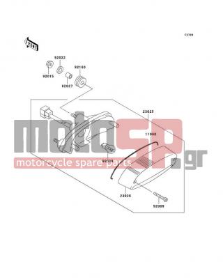 KAWASAKI - CANADA ONLY 2003 -  - Taillight(s) - 11060-1174 - GASKET,TAIL LAMP LENS