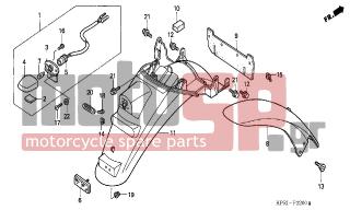 HONDA - SH150 (ED) 2003 - Body Parts - REAR FENDER - 93903-34380- - SCREW, TAPPING, 4X12