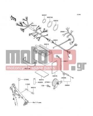 KAWASAKI - KLR250 2003 -  - Chassis Electrical Equipment - 26006-1056 - FUSE,20A,L=30