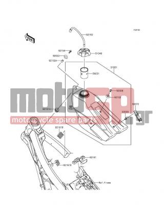 KAWASAKI - KX™450F 2016 -  - Fuel Tank