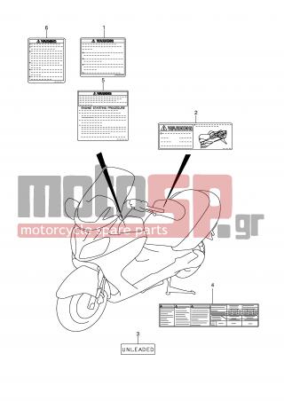 SUZUKI - AN650A (E2) ABS Burgman 2009 - Body Parts - LABEL - 99011-10G56-01F - MANUAL, OWNER'S (FRENCH)