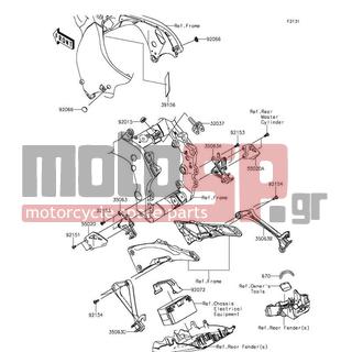 KAWASAKI - NINJA® ZX™-10R ABS 30TH ANNIVERSARY 2015 -  - Frame Fittings - 670B5055 - O RING,54.6X5.7