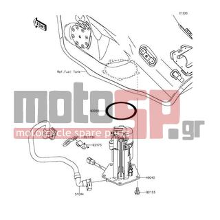 KAWASAKI - NINJA® ZX™-10R ABS 30TH ANNIVERSARY 2015 -  - Fuel Pump - 92173-0832 - CLAMP