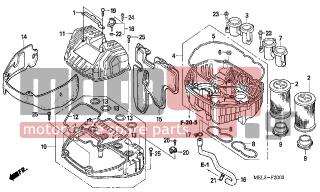 HONDA - CBR1000RR (ED) 2007 - Engine/Transmission - AIR CLEANER (CBR1000RR6-7) - 91508-MM5-000 - SCREW, PAN, 5MM