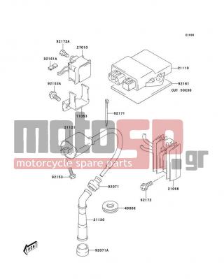 KAWASAKI - KLX400SR 2003 -  - Ignition System - 92071-S007 - GROMMET,SPARK PLUG CAP