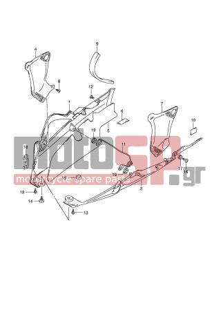 SUZUKI - GSX-R750 (E2) 2007 - Body Parts - UNDER COWLING - 09320-09016-000 - CUSHION