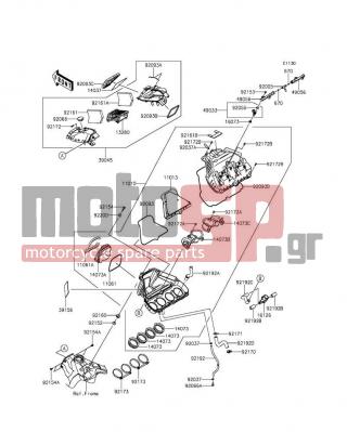 KAWASAKI - NINJA® ZX™-10R ABS 30TH ANNIVERSARY 2015 - Engine/Transmission - Air Cleaner - 92066-1211 - PLUG,DRAIN