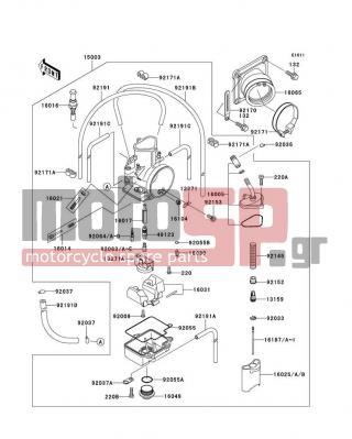 KAWASAKI - KX125 2003 - Κινητήρας/Κιβώτιο Ταχυτήτων - Carburetor - 92063-1475 - JET-MAIN,#440
