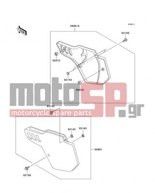 KAWASAKI - KX500 2003 - Εξωτερικά Μέρη - Side Covers