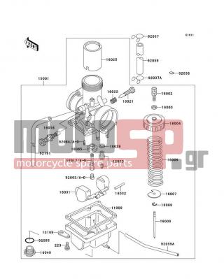KAWASAKI - KX60 2003 - Κινητήρας/Κιβώτιο Ταχυτήτων - Carburetor - 92063-023 - JET-MAIN,#210