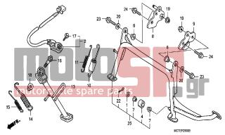 HONDA - FJS600A (ED) ABS Silver Wing 2007 - Frame - STAND - 95801-1003000 - BOLT, FLANGE, 10X30