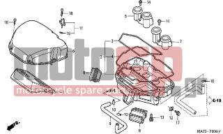 HONDA - CBR1100XX (ED) 2004 - Κινητήρας/Κιβώτιο Ταχυτήτων - AIR CLEANER (X/Y/1/2/3/4)