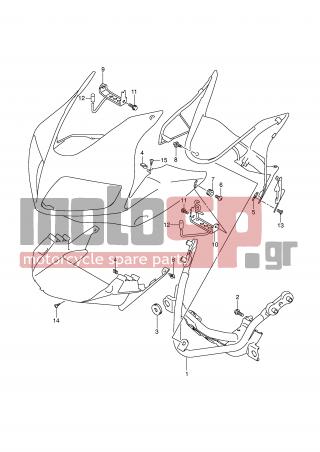 SUZUKI - SV650 (E2) 2008 - Body Parts - COWLING INSTALLATION PARTS (WITH COWLING) - 09251-04003-000 - CUSHION