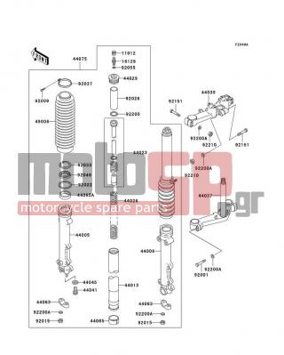 KAWASAKI - POLICE 1000 2003 -  - Front Fork(P21/P22/P24) - 92022-1262 - WASHER,FORK OUTER PIPE