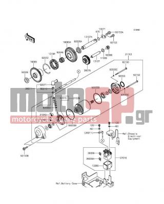 KAWASAKI - NINJA® ZX™-14R ABS 30TH ANNIVERSARY 2015 -  - Starter Motor - 26011-0122 - WIRE-LEAD