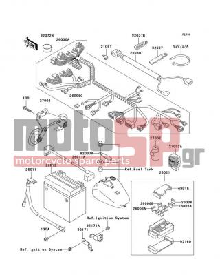 KAWASAKI - VULCAN 1500 NOMAD FI 2003 -  - Chassis Electrical Equipment - 26006-1007 - FUSE,10A-R
