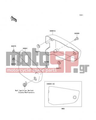 KAWASAKI - VULCAN 1500 NOMAD FI 2003 - Body Parts - Side Covers - 92071-1131 - GROMMET