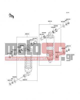 KAWASAKI - VULCAN 1600 CLASSIC 2003 -  - Suspension/Shock Absorber(A1/A2) - 461S1000 - WASHER-SPRING,10MM