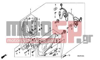 HONDA - FES125 (ED) 2007 - Electrical - HEADLIGHT (FES1257-A7) (FES1507-A7) - 93901-34210- - SCREW, TAPPING, 4X10