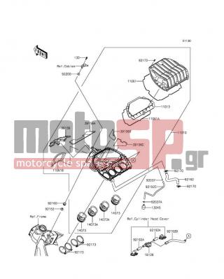 KAWASAKI - NINJA® ZX™-6R 30TH ANNIVERSARY 2015 - Engine/Transmission - Air Cleaner - 14073-0742 - DUCT,FUNNEL #1