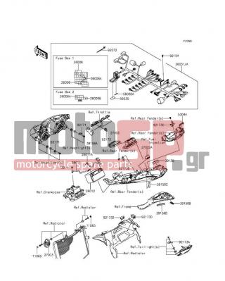 KAWASAKI - NINJA® ZX™-6R 30TH ANNIVERSARY 2015 -  - Chassis Electrical Equipment - 92173-1062 - CLAMP,CABLE,28MM