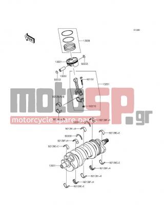 KAWASAKI - NINJA® ZX™-6R 30TH ANNIVERSARY 2015 - Engine/Transmission - Crankshaft/Piston(s) - 13008-0035 - RING-SET-PISTON