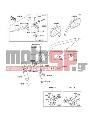 KAWASAKI - VULCAN 800 DRIFTER 2003 -  - Handlebar - 11012-1975 - CAP,GRIP END