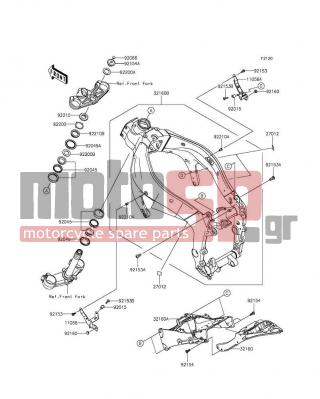 KAWASAKI - NINJA® ZX™-6R 30TH ANNIVERSARY 2015 -  - Frame - 92154-1167 - BOLT,26X18