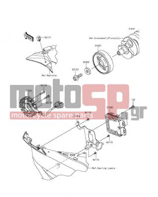 KAWASAKI - NINJA® ZX™-6R 30TH ANNIVERSARY 2015 -  - Generator - 92172-0262 - SCREW,TAPPING,5X10