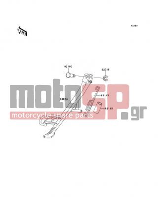 KAWASAKI - Z1000 2003 -  - Stand(s) - 92145-0071 - SPRING,SIDE STAND