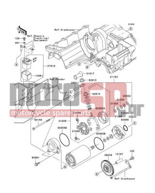 KAWASAKI - ZZR1200 2003 -  - Starter Motor - 13091-1884 - HOLDER,MAGNETIC SWITCH