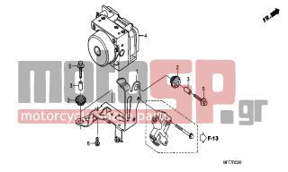 HONDA - XL700VA (ED)-ABS TransAlp 2008 - Brakes - ABS MODULATOR - 50247-MFF-D00 - STAY, ABS MODULATOR