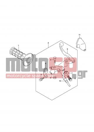 SUZUKI - DR125SM (E2) 2009 - Frame - LEFT HANDLE LEVER - 57341-29F01-000 - DUST COVER, CLUTCH CABLE