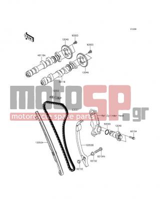 KAWASAKI - VERSYS® 650 ABS 2015 - Engine/Transmission - Camshaft(s)/Tensioner - 92154-0117 - BOLT,FLANGED-SMALL,6X25