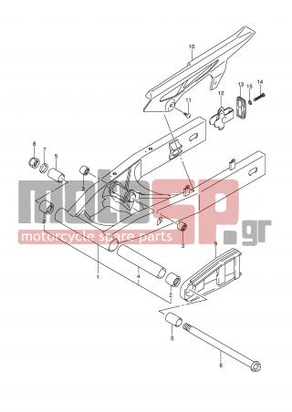 SUZUKI - GSF650SA (E2) 2008 - Frame - REAR SWINGING ARM (MODEL K7) - 61310-19F00-000 - CASE, CHAIN