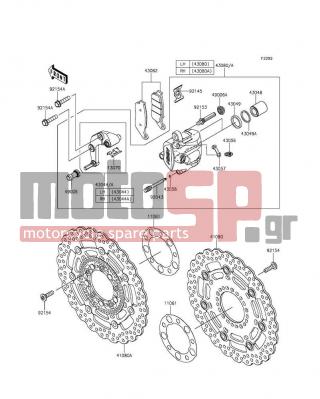 KAWASAKI - VERSYS® 650 ABS 2015 -  - Front Brake - 43048-1068 - PISTON-CALIPER