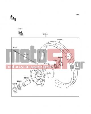 KAWASAKI - KX125 2002 -  - Optional Parts(20in Front Wheel)