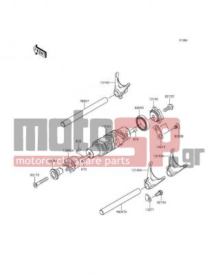 KAWASAKI - VERSYS® 650 ABS 2015 - Engine/Transmission - Gear Change Drum/Shift Fork(s) - 14014-0018 - PLATE-POSITION