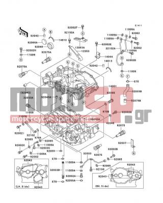 KAWASAKI - NINJA® 500R 2002 - Κινητήρας/Κιβώτιο Ταχυτήτων - Crankcase - 92150-1826 - BOLT,6X12