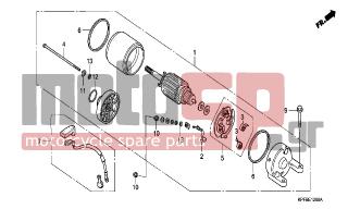HONDA - CBF250 (ED) 2006 - Ηλεκτρικά - STARTING MOTOR - 90122-MN4-008 - WASHER, STEEL PLATE