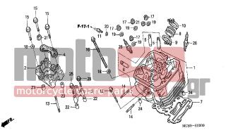 HONDA - XL650V (ED) TransAlp 2003 - Κινητήρας/Κιβώτιο Ταχυτήτων - FRONT CYLINDER HEAD - 94301-10160- - DOWEL PIN, 10X16
