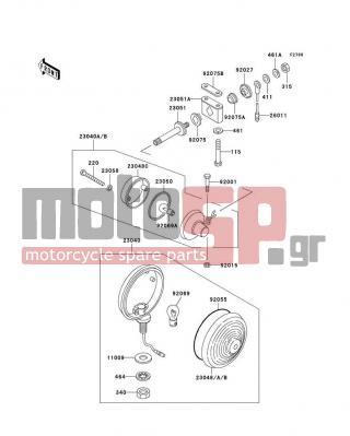 KAWASAKI - POLICE 1000 2002 -  - Turn Signals - 464H1200 - WASHER-TOOTHED,12MM