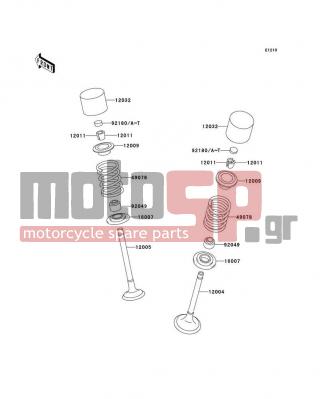 KAWASAKI - SUPER SHERPA 2002 - Κινητήρας/Κιβώτιο Ταχυτήτων - Valve(s) - 92180-1022 - SHIM,T=2.70