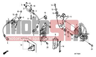 HONDA - XL700VA (ED)-ABS TransAlp 2008 - Electrical - IGNITION COIL - 52159-KB7-000 - COLLAR, CHAIN GUARD