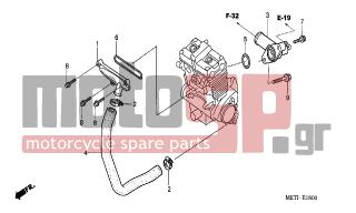 HONDA - CBF500A (ED) ABS 2006 - Engine/Transmission - WATER PIPE - 19517-ML7-691 - CLAMP, HOSE, 22-29MM