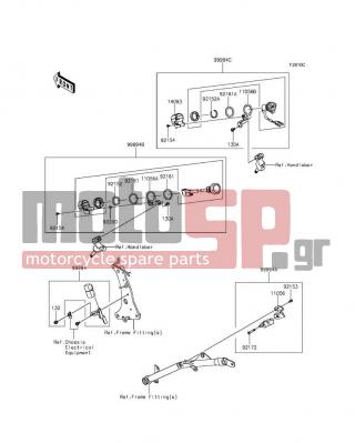 KAWASAKI - VULCAN® S 2015 -  - Accessory(Helmet Lock etc.) - 11056-7104 - BRACKET,GEAR POSITION