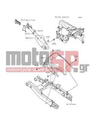 KAWASAKI - VULCAN® S 2015 - Εξωτερικά Μέρη - Side Covers/Chain Cover - 36001-0615-51P - COVER-SIDE,C.L.GREEN