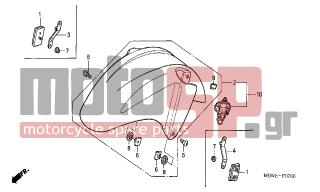 HONDA - CBR600F (ED) 2004 - Body Parts - FRONT FENDER - 61100-MBW-D21ZA - FENDER COMP., FR. *NH1*
